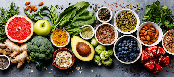 an assortment of veggies